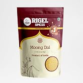 Rigel Spices Moong Dal 2 Lbs - Protein-Rich Yellow Mung Beans - Quick-Cooking Nutrient-Packed Elegance - Split Mung Beans - I