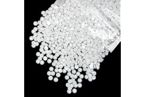 3000pcs 4mm White Resin Rhinestones for Bedazzling Crafting Flatback Pure White Jelly Stones Gems No-Hotfix Diamonds Charms S
