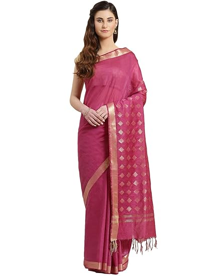 Linen Handwoven Saree and Blouse ALBGSA0015
