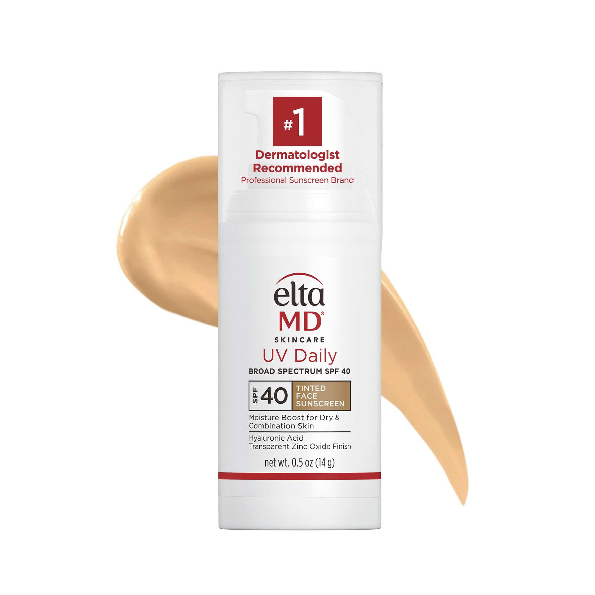 Photo 1 of EltaMD UV Daily SPF 40 Tinted Face Sunscreen Moisturizer, Tinted Moisturizer for Face with SPF, Great for Dry, Combination, and Normal Skin, 0.5 oz