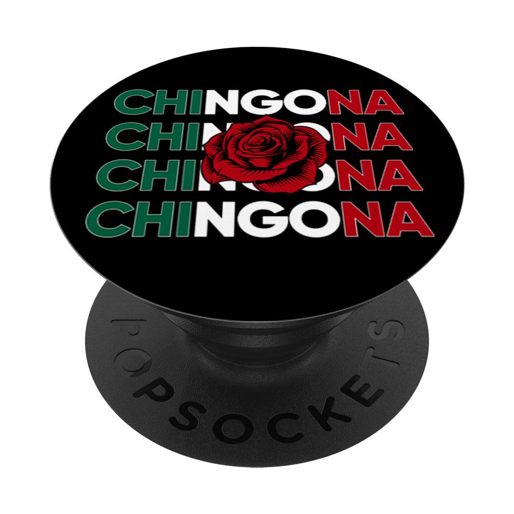 Chic Chingona Rose Gift Womens Chingona | Badass for women PopSockets Grip and Stand for Phones and Tablets