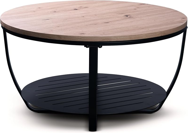 Mesa de Centro Palermo en Negro, 80 x 43 x 80 cm — foto 3 de 6