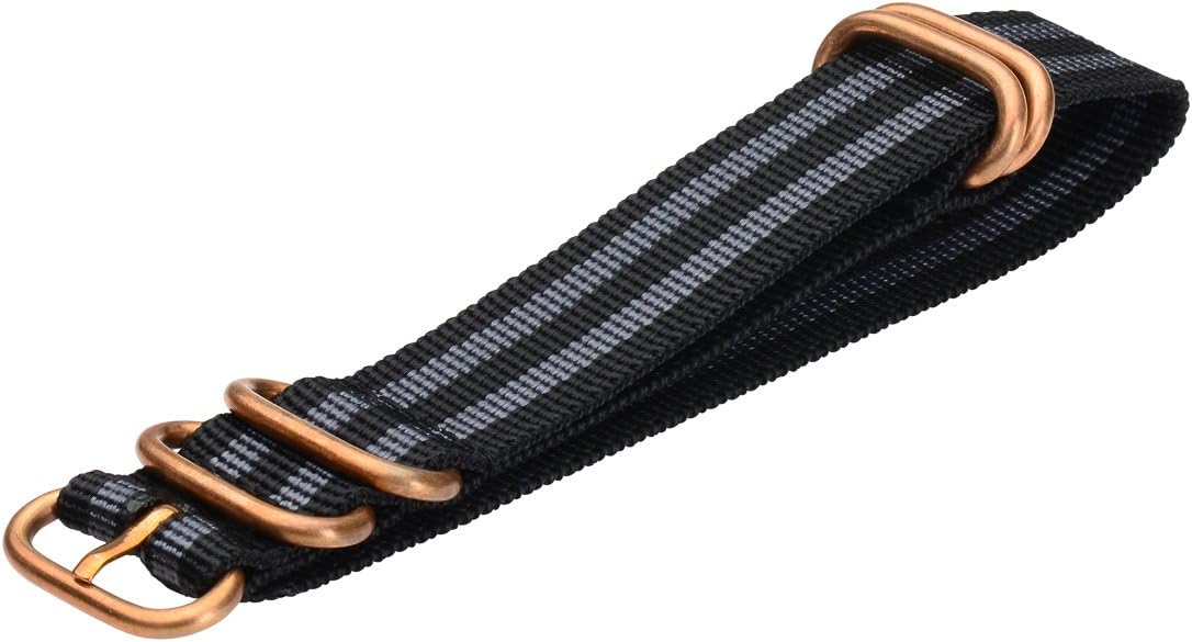Clockwork Synergy - 5 Ring Heavy NATO Bronze Watch Strap Bands