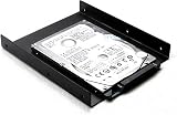 SAISN 2.5 to 3.5 SSD HDD Mounting Bracket Adapter Holder 2 Pack + SATA Cables view 5