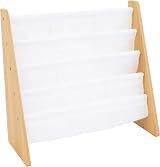 Humble Crew Children’s & Toddler Wooden Bookshelf 4 Tier Natural White view 4