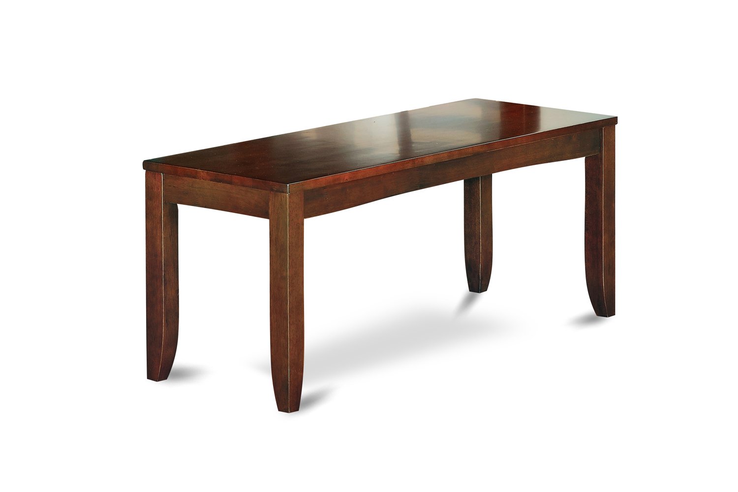 Lynfield Dining Bench with Wood Seat in Espresso Finish