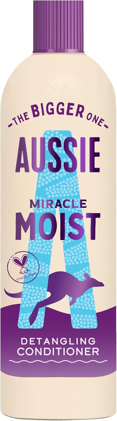 Aussie Miracle Moist Detangling Conditioner 400ml with Macadamia Oil