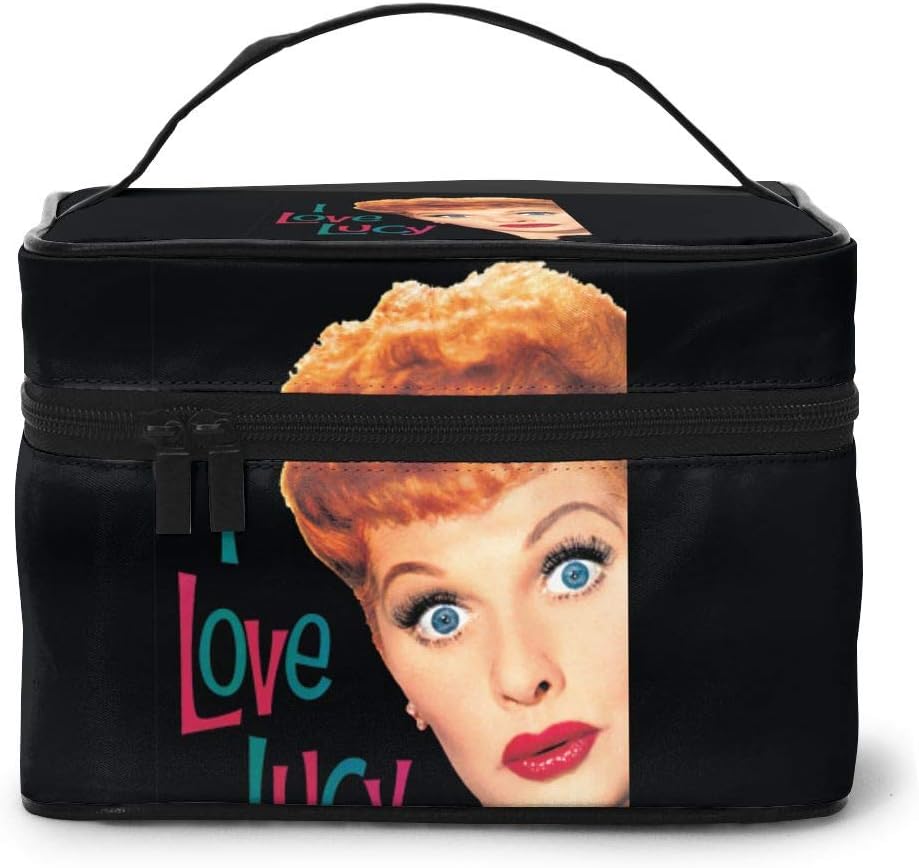 Wehoiweh I Love Lucy Tv Show 9x6.5x6.2 Inches (Length X Width X Height) Large-Capacity Makeup Cosmetics Storage Bag Protection Bag Can Help You Maintain Beautiful Appearance Anytime, Anywhere