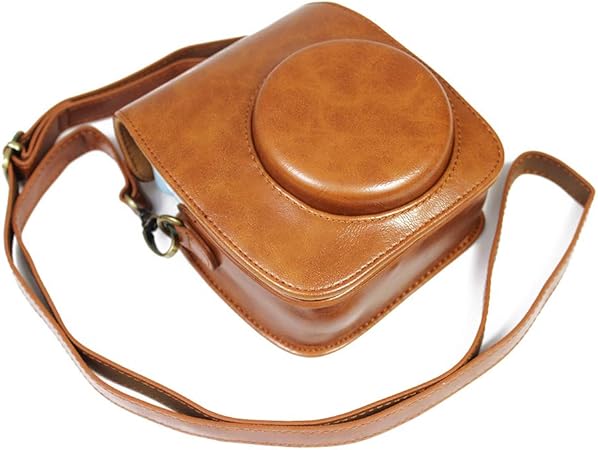 Amazon Fujifilm Fuji 富士 Instax Mini 11 カメラケース カメラカバー カメラバッグ カメラ ホルダー Koowl 手作りのレザーカメラフルケース 付属品 ショルダーストラップ スタイリッシュ コンパクト 防水 防振 ブラウン カメラバック ケース 通販