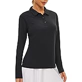 Women's Golf Shirt Long Sleeve Polo Shirt UPF50+ Sun Protection Moisture Wicking Quick Dry Golf Polo Shirt