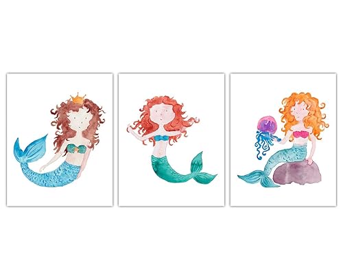 mermaid nursery wall art