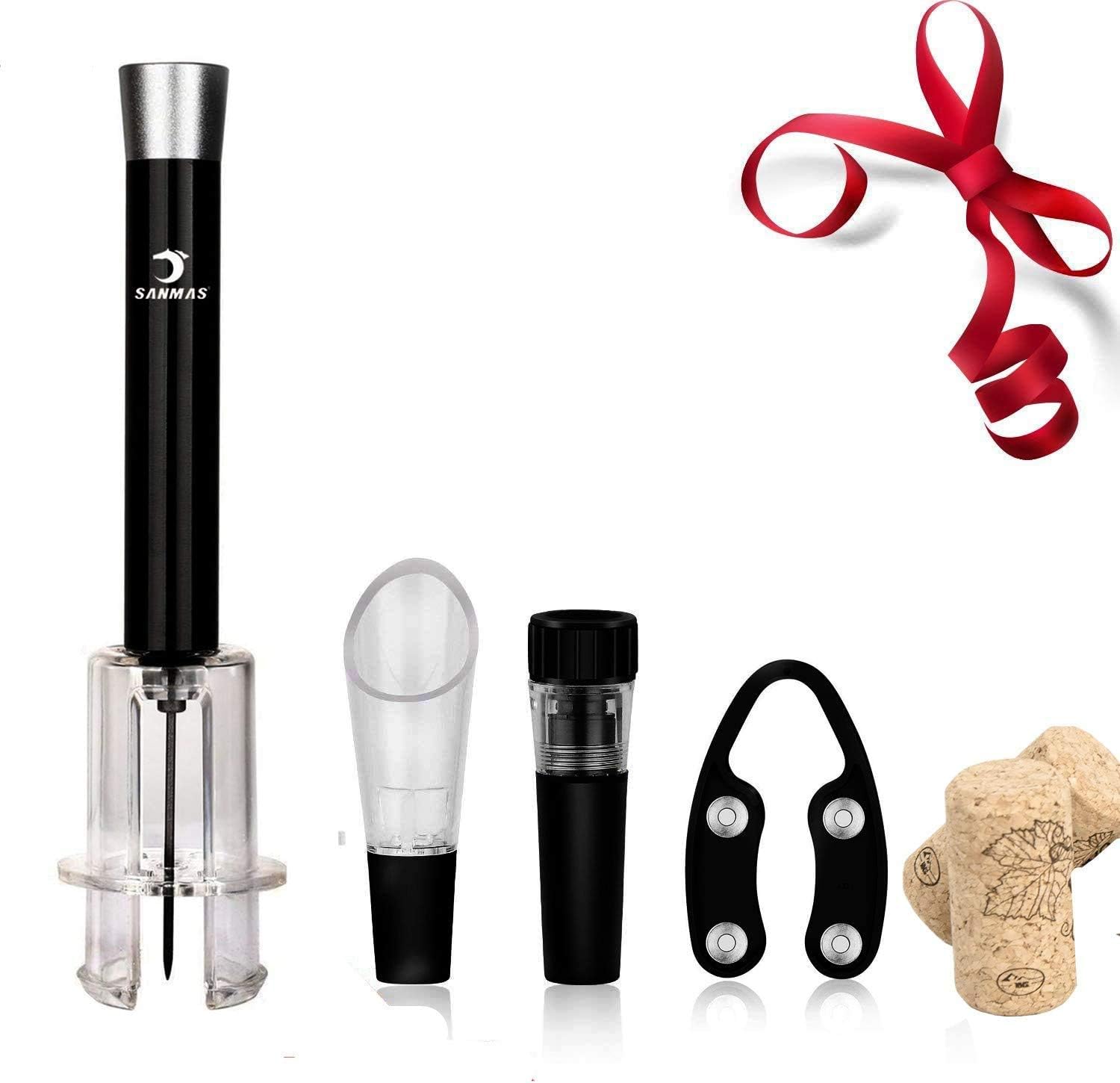 SIMPLEA Wine Air Pressure Pump Opener Set, Wine Bottle