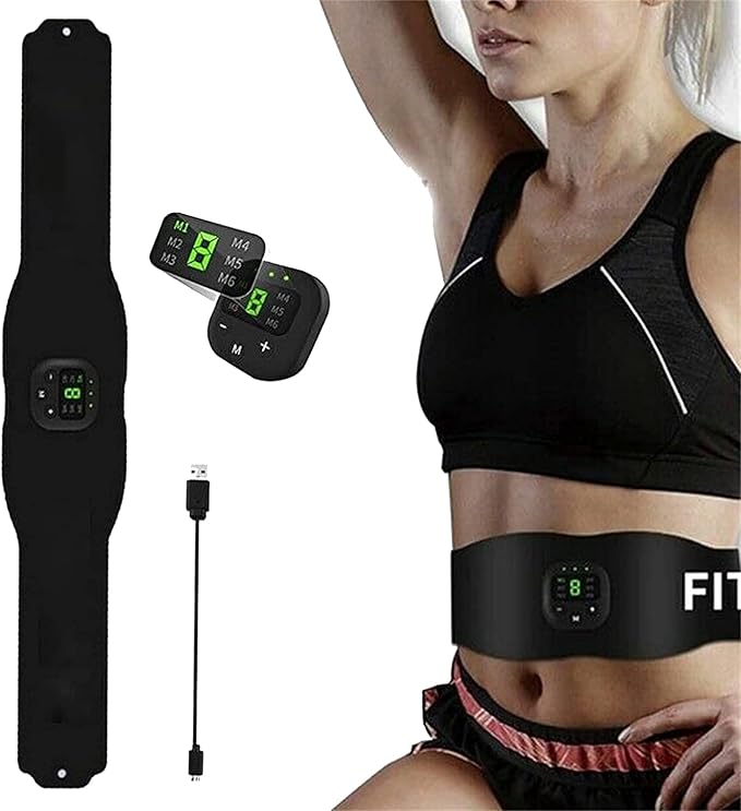 Fat & Cellulite Burning EMS Belt, ABS Trainer Muscle Stimulator