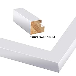 Egofine 16x20 Solid Wood Poster Frame Matted for