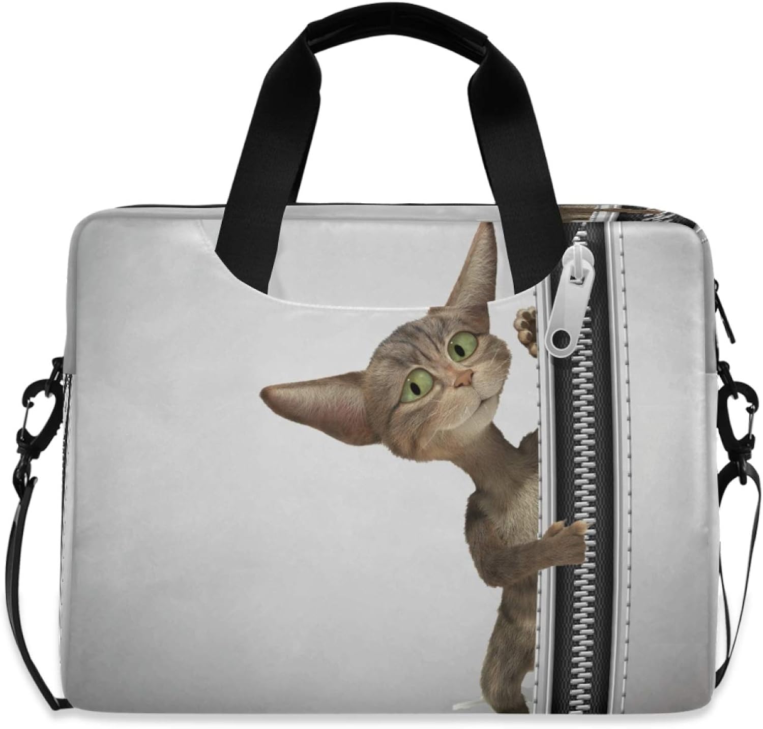 Laptop Case 15.6 inch with Handle Cat Laptop Bag Computer Cases Multi