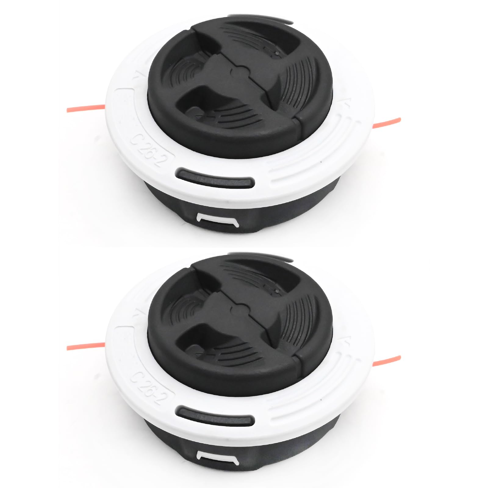 JUUDDENPARTS 2Pcs C26-2 Dual Line Trimmer Head, Replacement for Stihl FS44 FS55 FS55R FS56 FS56R FS56RC FS70 FS70R FS74 FS76, Replaces 40027102169, 4002 710 2169