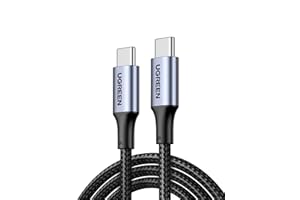 UGREEN 100W Cable USB Tipo C a C 20V 5A, Carga Rápida Type C a C Compatible con MacBook Pro Air, iPad Pro, Galaxy S25 S24 S23, iPhone 17 16 15 Pro Max Plus Air, Huawei, Xiaomi, Pixel 10, 1M