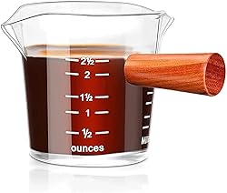 COFISUKI Espresso Shot Glasses 2.5OZ Double Spouts