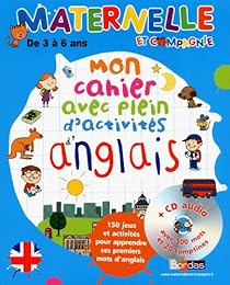 Mon cahier avec plein d'activités d'anglais