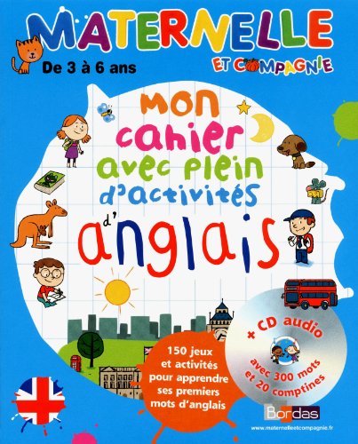 Mon cahier avec plein d'activités d'anglais