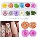 MissBabe 2Pack/24 Different Colors Natural Real Dried Flowers Nail Art Decoration Sticker for 3D Nail Art Acrylic UV Gel Tips