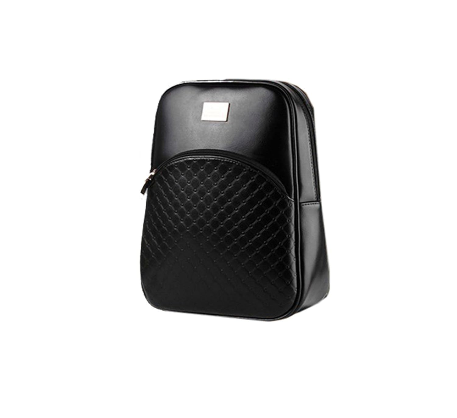 di grazia women's small pu leather black casual backpack