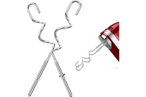 New Dough Hook for Hand Mixer Replacement for Kitchenaid Hand Mixer Dough Hooks KHM512, Stainless Steel Dough Hooks Suitable 