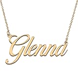 HUAN XUN Customized Custom Simple Any Name Necklace
