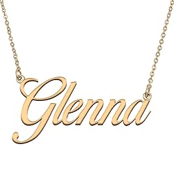 HUAN XUN Customized Custom Simple Any Name Necklace