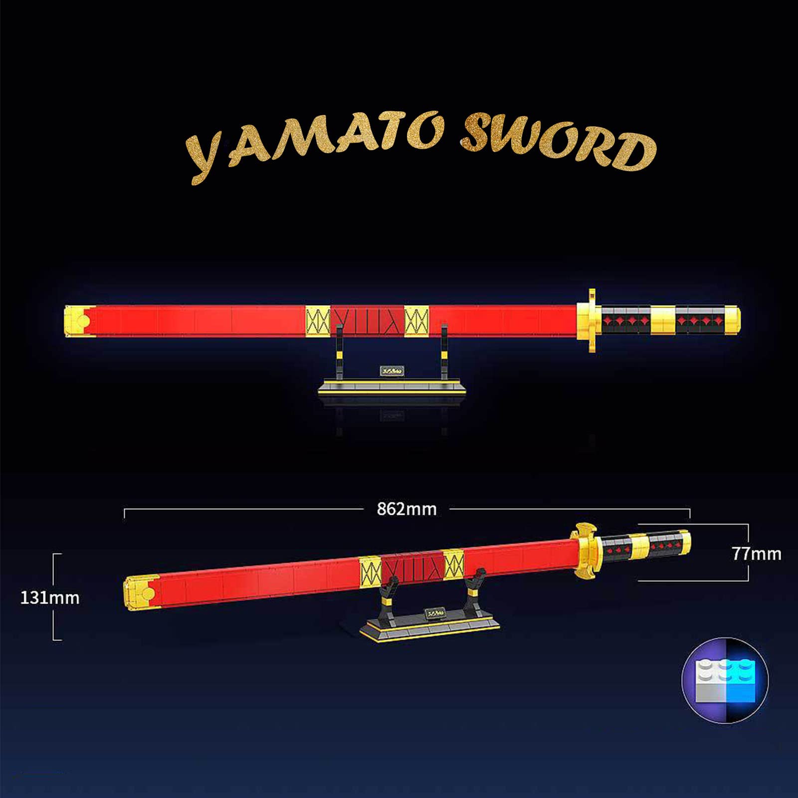 Buy 790Pcs Demon Slayer Swords Splicing Building Block Model Blocks Toys Cosplay Anime Katana Samurai Nichirin Sword Set With Scabbard And Stand 9085962