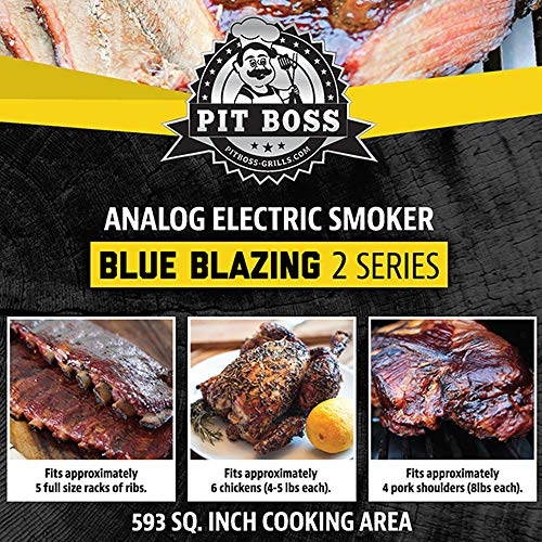 PIT BOSS 77220 2.2 Analog Smoker, 2 Series, Blue Our Kitchen Madness