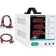 DC Power Supply Variable 30V 10A, 4-Digital LED Display, Precision Adjustable Switching Regulated Multifunctional Power Suppl