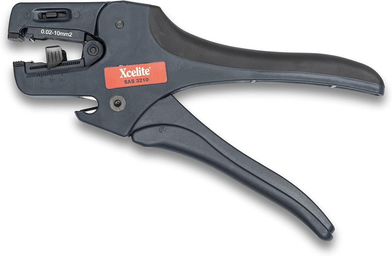 Xcelite SAS3210 Self-Adjusting Wire Stripper with Spring, 32-10 AWG Stripping Range, 7-1/2" Length, Fiberglass Grip