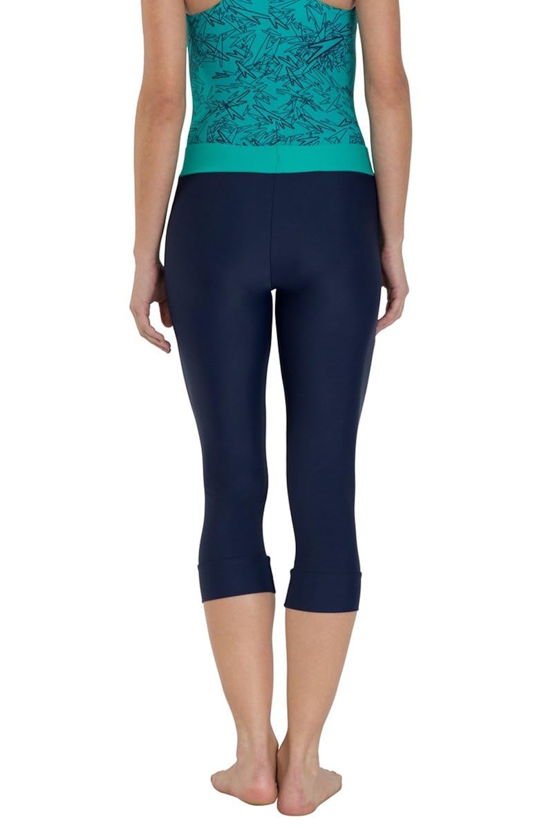 speedo female swimwear solid swim capri
