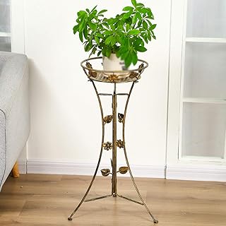 HYHY Blumenständer Metall, Blumentreppe Mit 2 Ablagen, Pflanzentreppe Pflanzregal Blumenregal Für Innen-Balkon Wohzimmer OutdoorGarten Deko