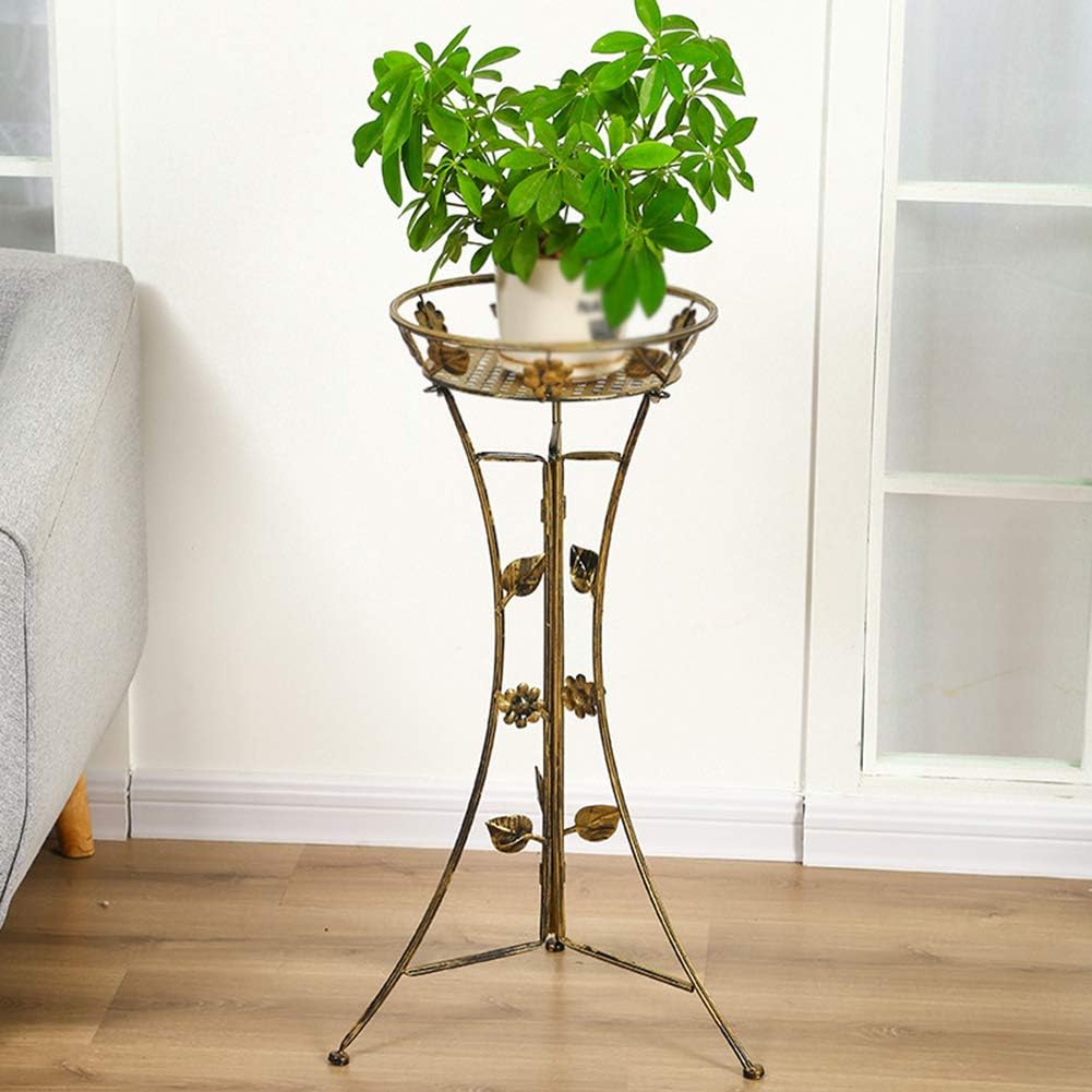 HYHY Blumenständer Metall, Blumentreppe Mit 2 Ablagen, Pflanzentreppe Pflanzregal Blumenregal Für Innen-Balkon Wohzimmer OutdoorGarten Deko