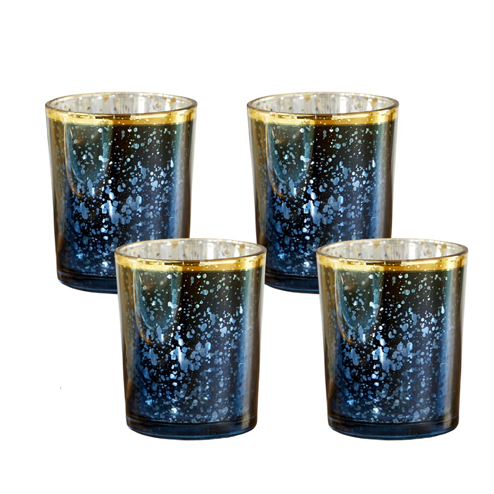 Kate Aspen Votive Candle Tealight Holders, UNIT, Deep Blue