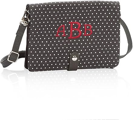 Amazon Com Thirty One Double Up Crossbody In City Charcoal Swiss