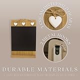 Marco Paul Shabby Chic Wooden Memo Board Rustic Chalk Board with Hearts view 6