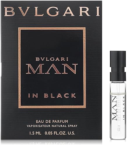 Amazon.com : BVLGARI 2 Piece Man In Black Eau De Perfume Set, 3.4