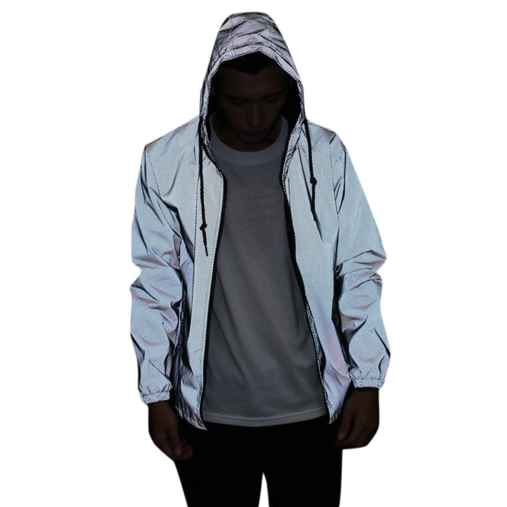 Best 3M Reflective Jacket Casual Hiphop Windbreaker