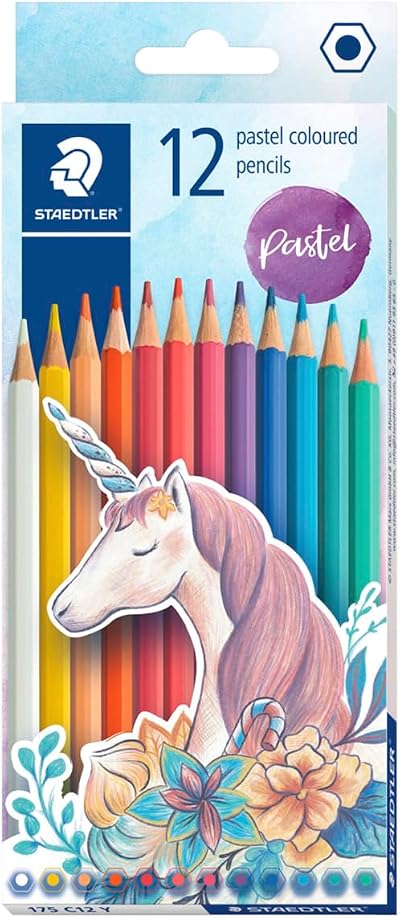 Staedtler 175 C12 Y Wood-Free Coloured Pencils Pastel 12 Pack