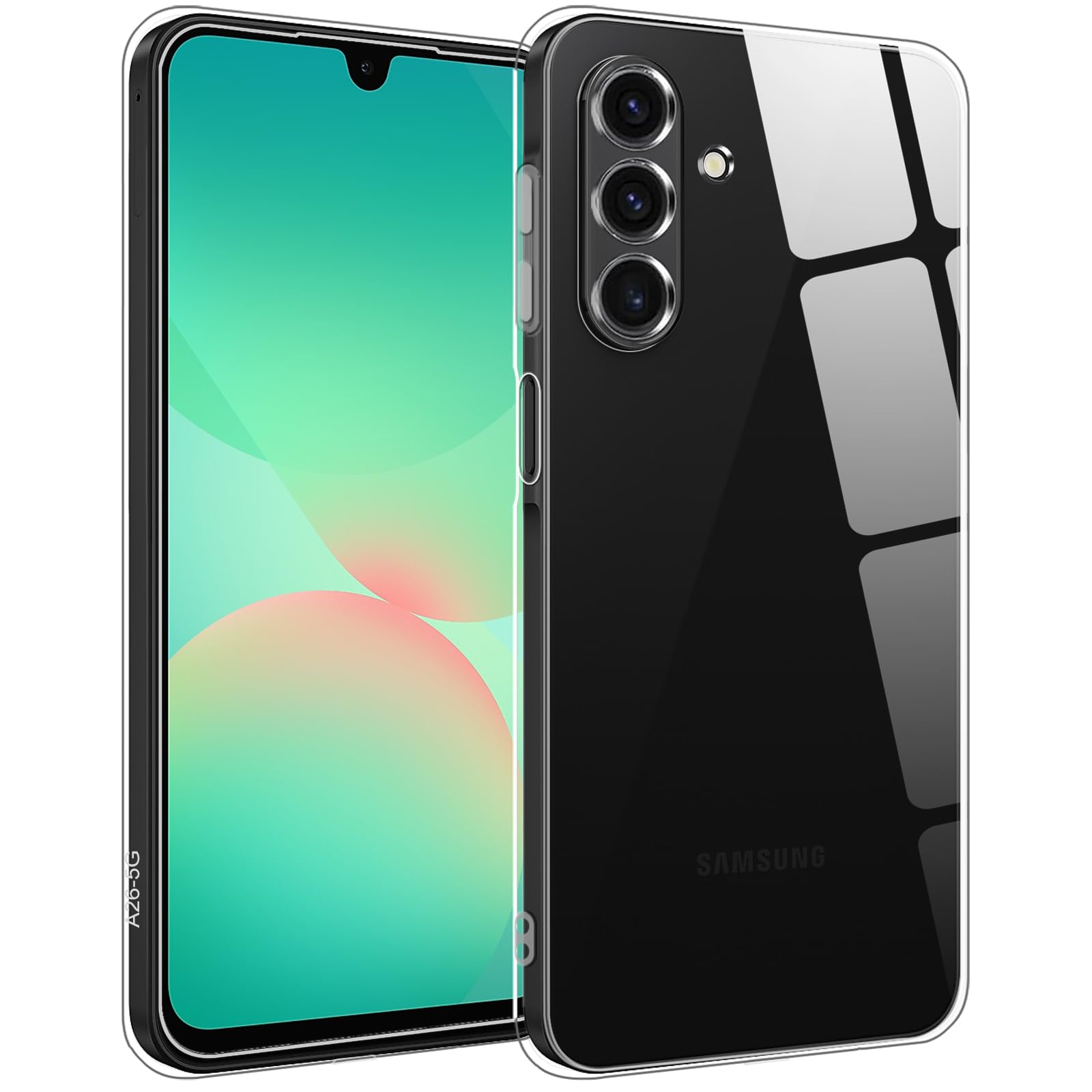 Photo 1 of TENOC Phone Case for Samsung Galaxy A26 5G, Clear Case Shockproof Protective Bumper Slim Cover