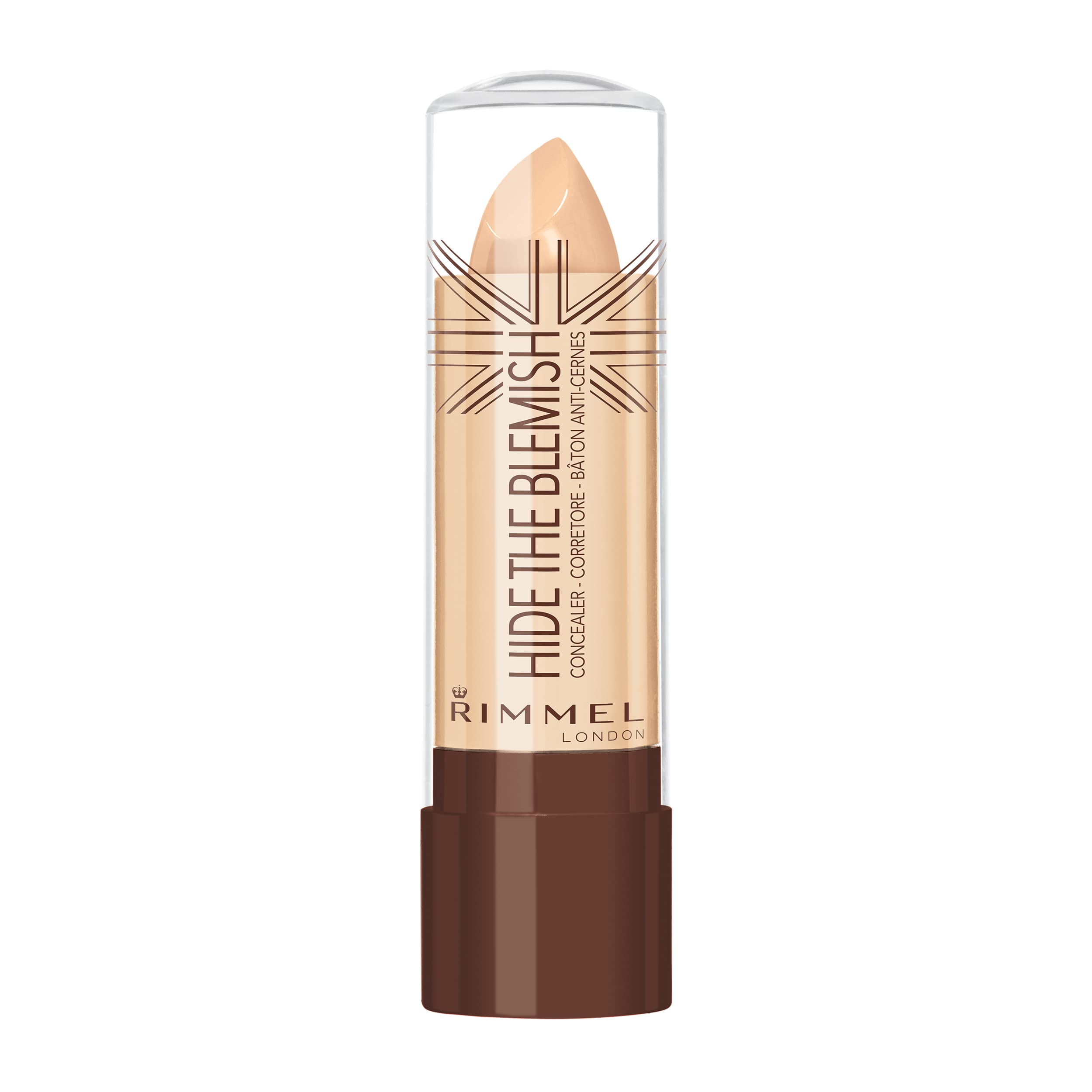 Rimmel London Hide The Blemish Stick Concealer, Instant Retouch and Imperfection Camouflage with Easy Application, 105 Golden Beige, 4.5 g