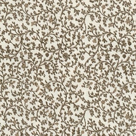 Tessuto Stampato Viti Rampicanti Marrone Terra Su Sfondo Color Avorio 100 Puro Cotone Altezza 140 Cm 1 Metro Amazon It Casa E Cucina