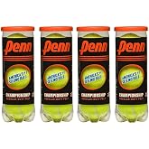 PENN Championship regular-duty tennis balls 4 can bundle12