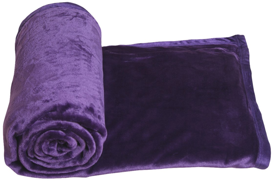 Buy Bombay Dyeing Fenella Single Blanket Purple Online at Low Prices