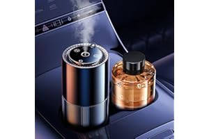 ROLATO Smart Car Air Freshener, Car Diffuser 150ML/Bottle, Essential Oil Diffuser Last 5 Months, 3 Mode Adjustable Auto On/Off, Car Accessories for Men, Diffusers for Home, Car, Small Space (Cologne)