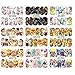 Ruior 50 Sheets Mixed Designs Watermark Transfer Nail Art Stickers Manicure Tips DIY Nail Art Equipment