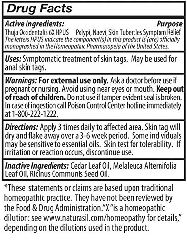 Naturasil Homeopathic Remedies Skin Tag Remover, 15 ml, 0.5 Ounce - Thumbnail 4